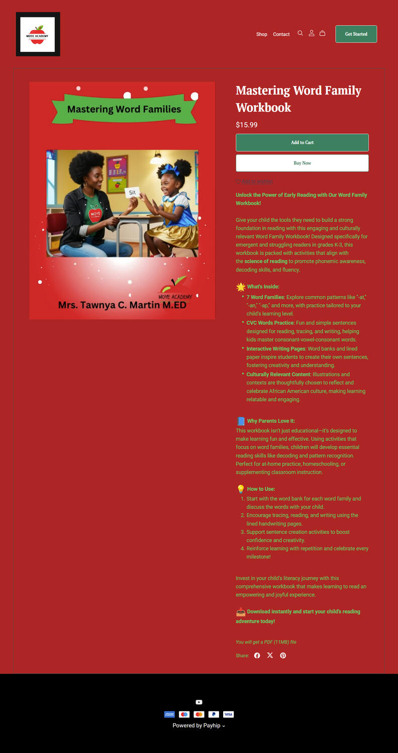 MASTERING WORD FAMILY WORKBOOK